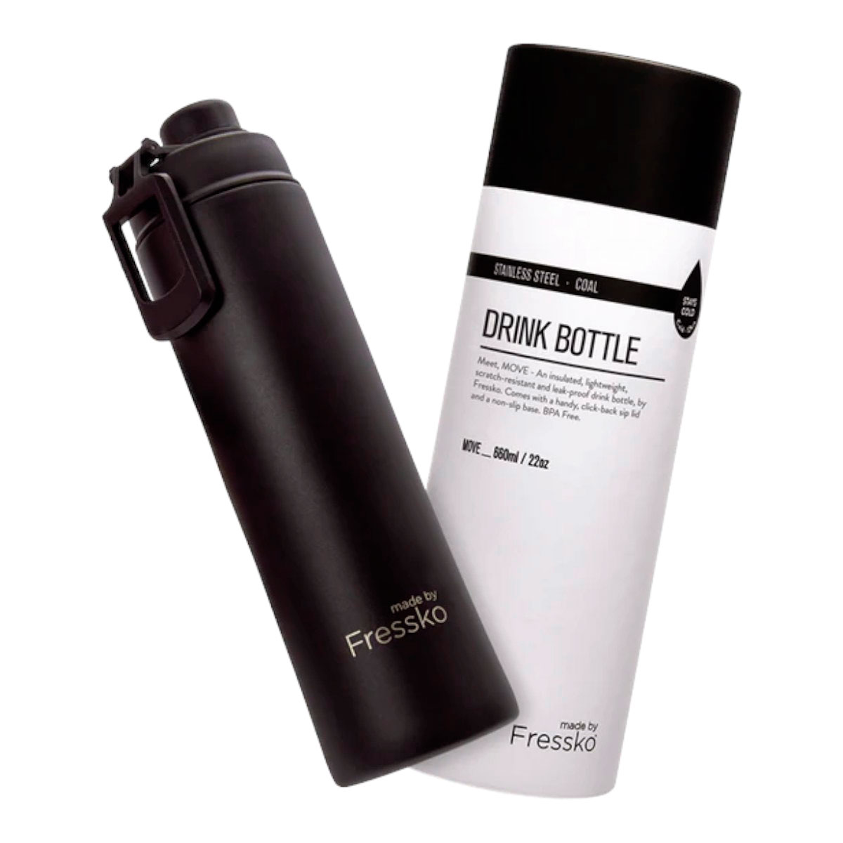 Fressko Bubblegum 660ml Stainless Steel Water Bottle